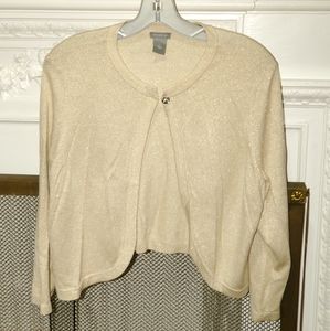 Ann Taylor Cropped Cardigan Size Large
